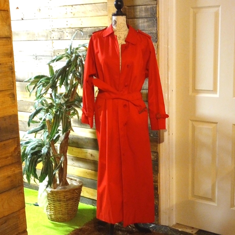 Burberry Red Trench Coat